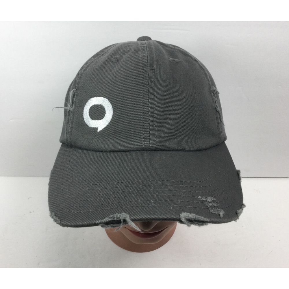 Dist Rict Gray Distressed Hat Micromass Adjustable Strap Back Baseball Cap